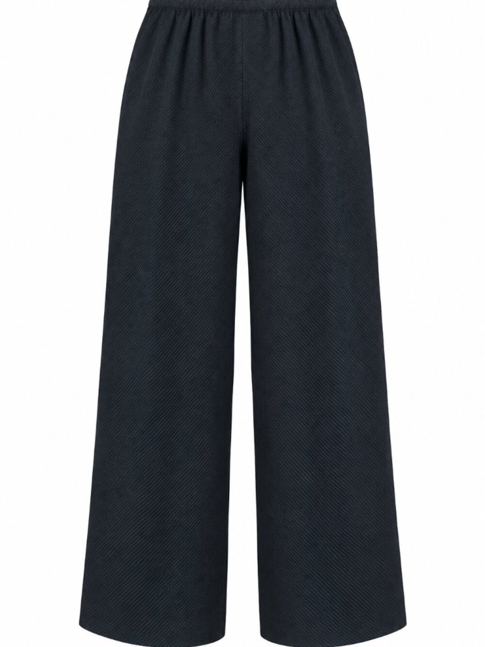 Emporio Armani Women's Wide Leg Chevron Trousers Size 40